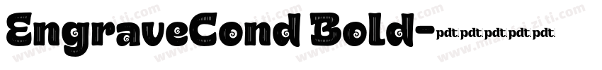 EngraveCond Bold字体转换